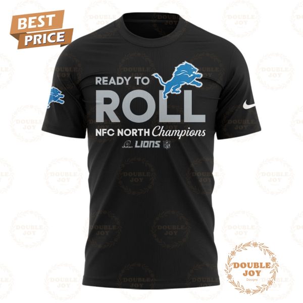 NFL Detroit Lions Ready To Roll NFC North Division Champions Back To Back Hoodie – Black