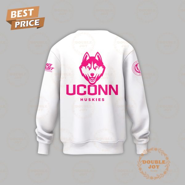 NCAA UConn Huskies Cancer Awareness Night Hoodie – White