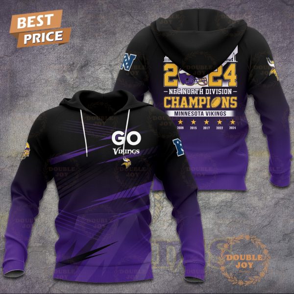 NFL Minnesota Vikings 2024 NFC North Division Champions 6X Hoodie