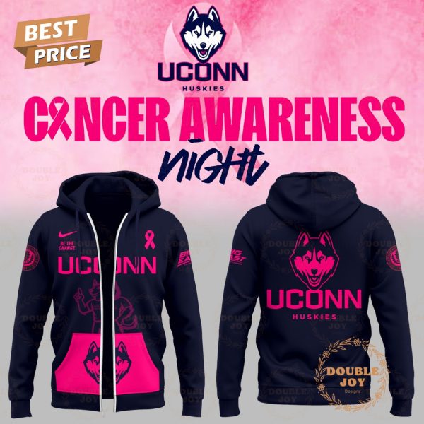 NCAA UConn Huskies Cancer Awareness Night T-Shirt, Hoodie – Blue