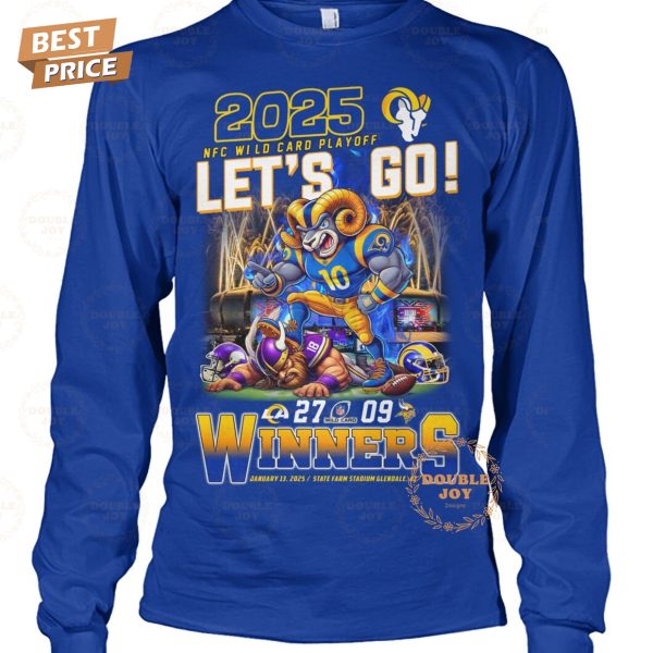 2025 NFC Wild Card Playoff Let’s Go Winners NFL Los Angeles Rams T-Shirt