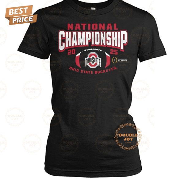 National Championship 2025 Ohio State Buckeyes NCAA, College Football Playoff T-Shirt