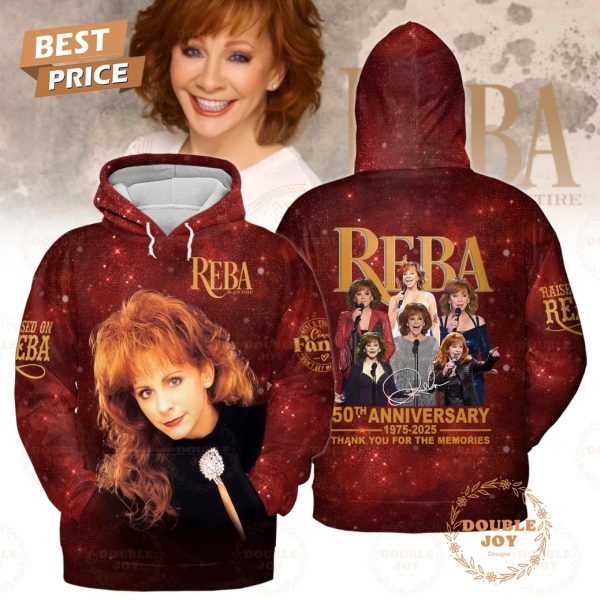 Reba McEntire 50th Anniversary 1975-2025 Thank You For The Memories T-Shirt, Hoodie