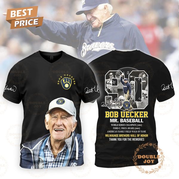 Bob Uecker Mr.Baseball Milwaukee Brewers Wall Of Honor, Thank You For The Memories T-Shirt, Hoodie