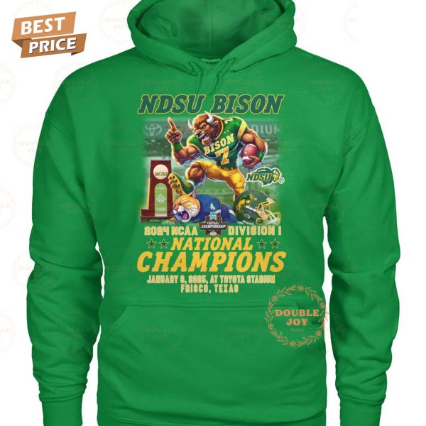 North Dakota State Bison 2024 NCAA Division I National Champions T-Shirt