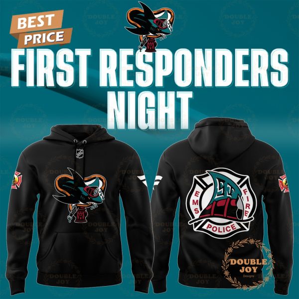 San Jose Sharks NHL First Responders Night, EMS Fire Police Hoodie