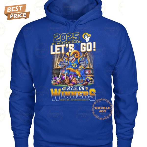 2025 NFC Wild Card Playoff Let’s Go Winners NFL Los Angeles Rams T-Shirt