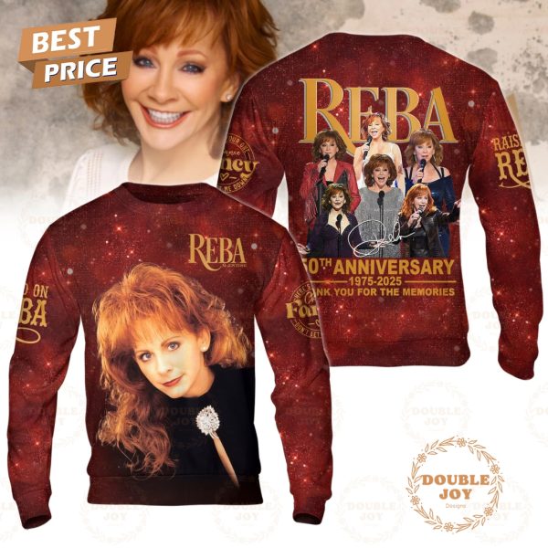 Reba McEntire 50th Anniversary 1975-2025 Thank You For The Memories T-Shirt, Hoodie