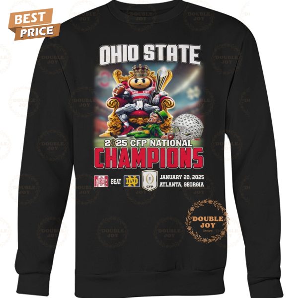 Ohio State NCAA 2025 CFP National Champions January 20, 2025 – Atlanta, Georgia T-Shirt