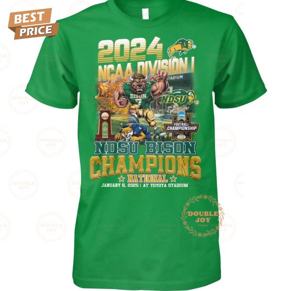 2024 NCAA Division I North Dakota State Bison Champions National T-Shirt