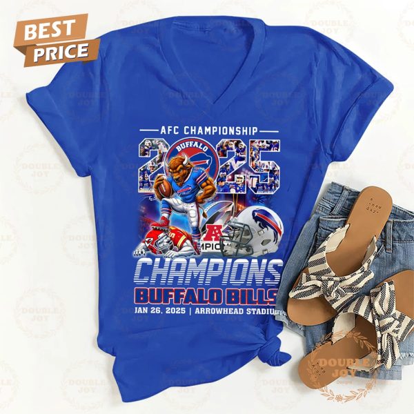 AFC Championship 2025 Buffalo Bills NFL Jan 26, 2025-Arrowhead Stadium T-Shirt, Hoodie