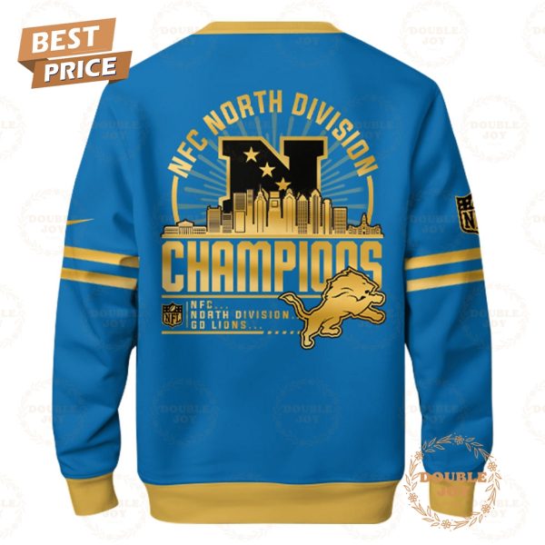 NFL Detroit Lions Ready To Roll NFC North Division Champions Hoodie – Blue