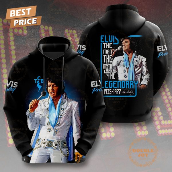 Elvis Presley The Man The Myth The Legendary 1935-1977 T-Shirt, Hoodie – Blue