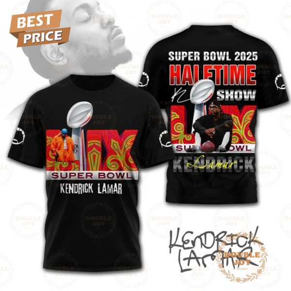 Kendrick Lamar Super Bowl 2025 Halftime Show T-Shirt, Hoodie – Black