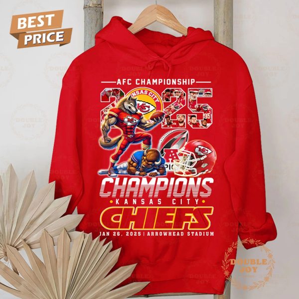 AFC Championship 2025 Kansas City Chiefs NFL Jan 26, 2025-Arrowhead Stadium T-Shirt, Hoodie