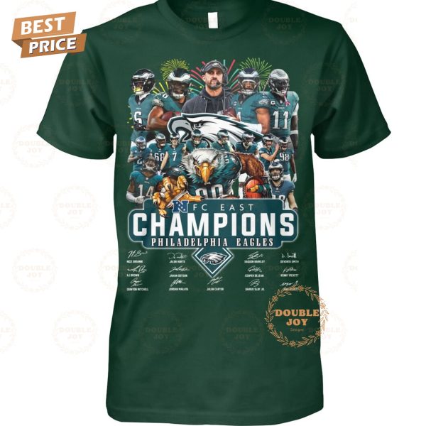 NFC East Champions 2023-2024 NFL Philadelphia Eagles T-Shirt