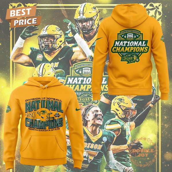 Division I Football Nat10nal Champions 2024 NCAA North Dakota State Bison Hoodie