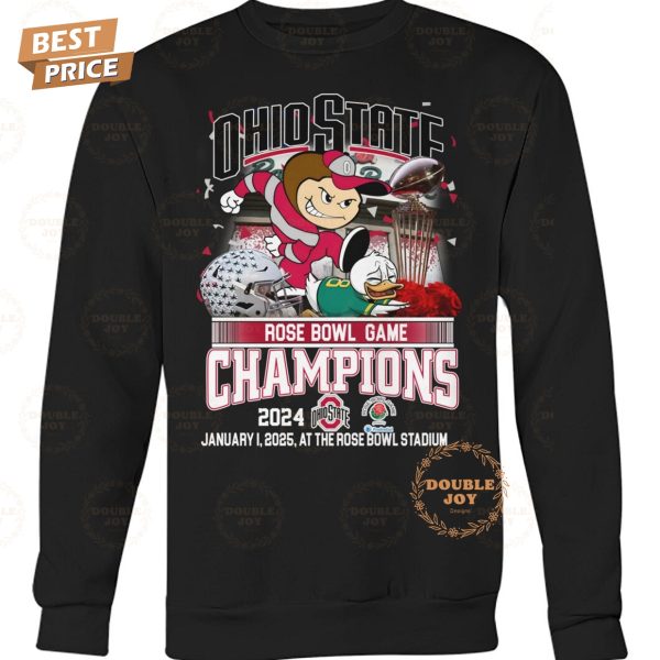 NCAA Ohio State Buckeyes Rose Bowl Game Champions 2024 T-Shirt