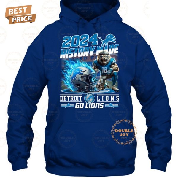 2024 History Made Detroit Lions NFL “Go Lions” T-Shirt