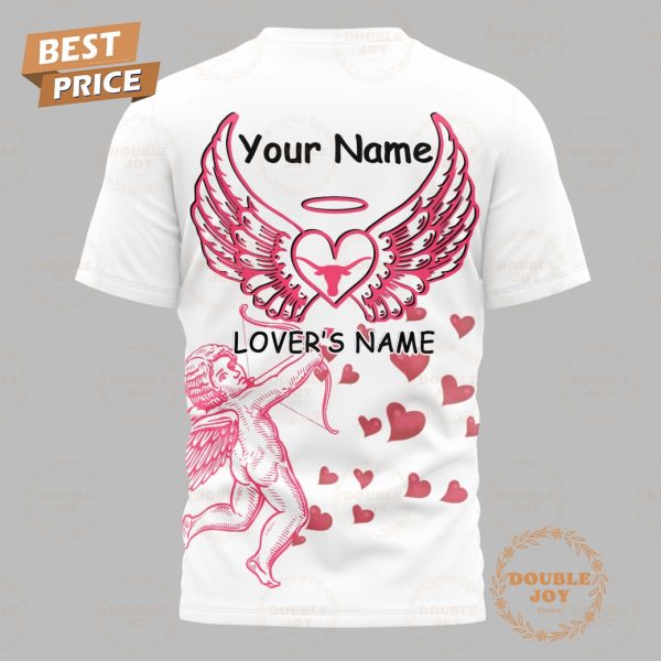 NCAA Texas Longhorns Valentine 2025 Custom Name T-Shirt, Hoodie