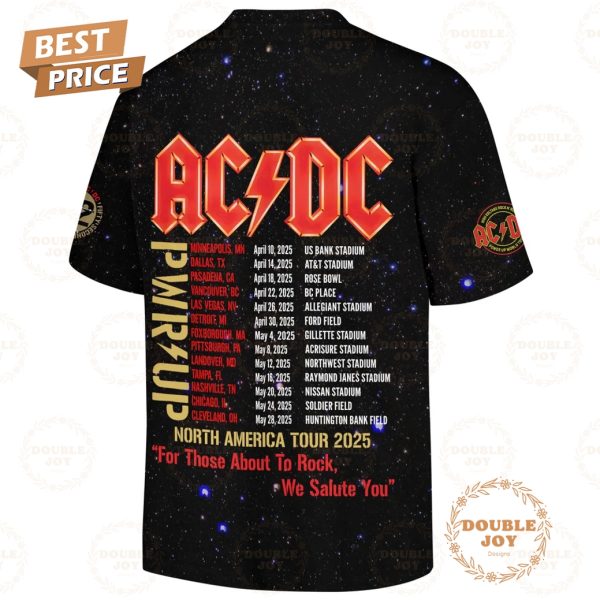 AC DC PWR UP Tour 52nd Anniversary 1973-2025 Thank You For The Memories T-Shirt, Hoodie