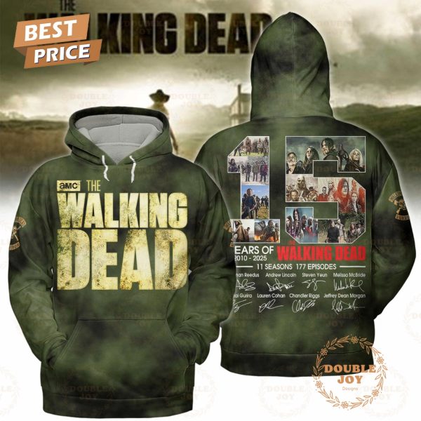 The Walking Dead 15 Years 2010-2025 “11 Seasons 177 Episodes” T-Shirt, Hoodie