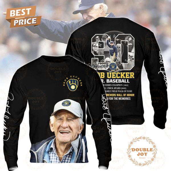 Bob Uecker Mr.Baseball Milwaukee Brewers Wall Of Honor, Thank You For The Memories T-Shirt, Hoodie