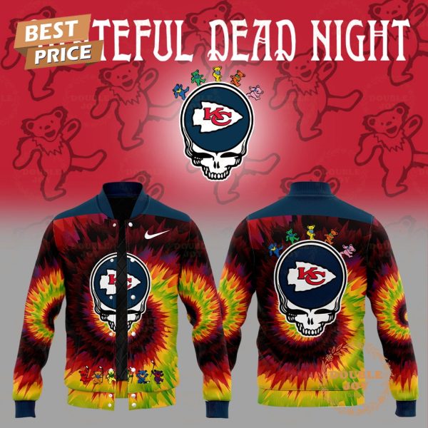 NFL Kansas City Chiefs Grateful Dead Night Baseball Jacket