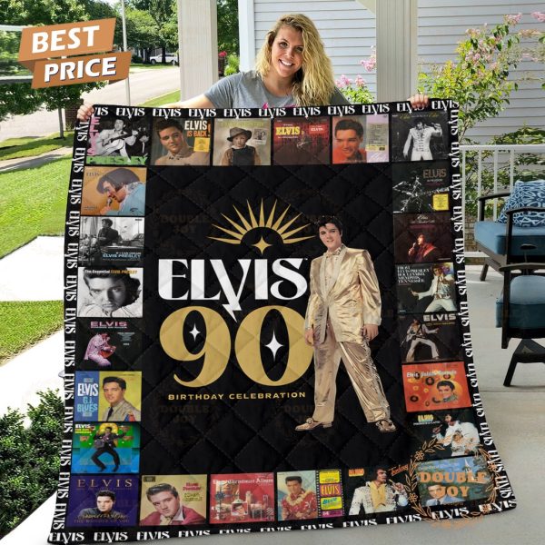 Elvis Presley 90 Birthday Celebration Fleece Blanket