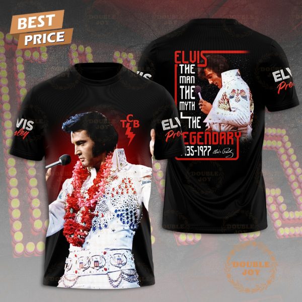 Elvis Presley The Man The Myth The Legendary 1935-1977 T-Shirt, Hoodie – Red