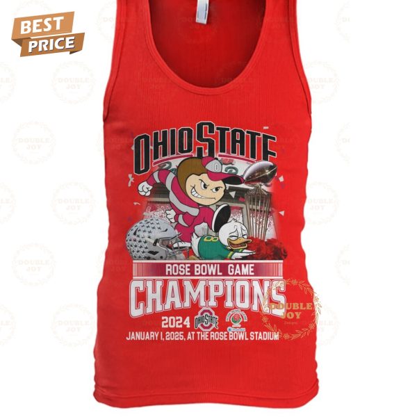 NCAA Ohio State Buckeyes Rose Bowl Game Champions 2024 T-Shirt