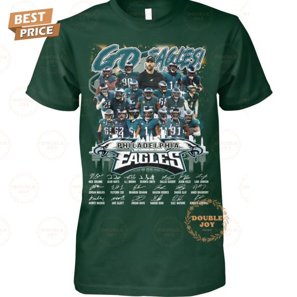 Go Eagles!, Champions 2025 Philadelphia Eagles NFL T-Shirt