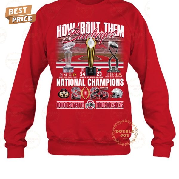 How Bout Them Buckeyes National Champions Ohio State NCAA T-Shirt