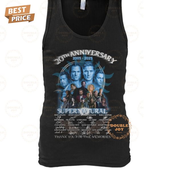 Supernatural 20th Anniversary 2005-2025 Thank You For The Memories T-Shirt