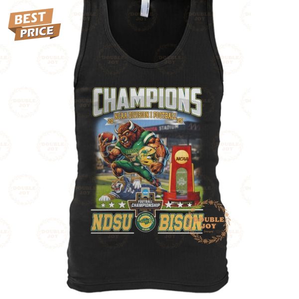 Champions NCAA Division I Football 2025 North Dakota State Bison T-Shirt