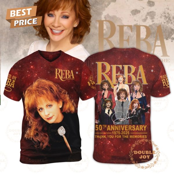 Reba McEntire 50th Anniversary 1975-2025 Thank You For The Memories T-Shirt, Hoodie