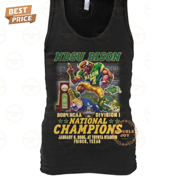 North Dakota State Bison 2024 NCAA Division I National Champions T-Shirt