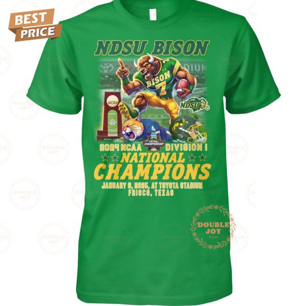 North Dakota State Bison 2024 NCAA Division I National Champions T-Shirt