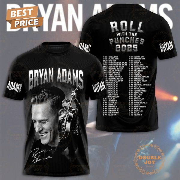 Bryan Adams Roll With The Punches 2025 T-Shirt, Hoodie