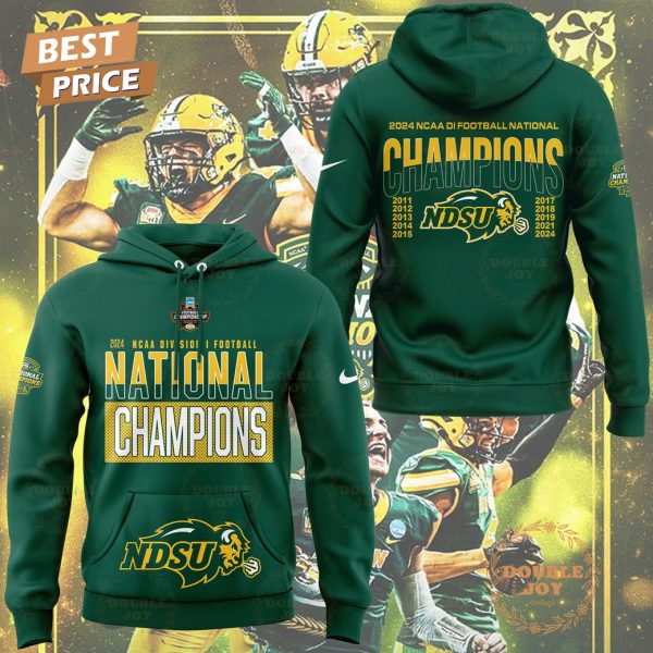 NCAA North Dakota State Bison 2024 NCAA Division I Football National Champions Hoodie