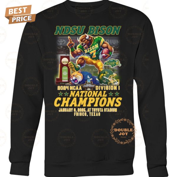 North Dakota State Bison 2024 NCAA Division I National Champions T-Shirt