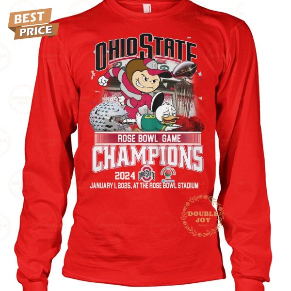 NCAA Ohio State Buckeyes Rose Bowl Game Champions 2024 T-Shirt