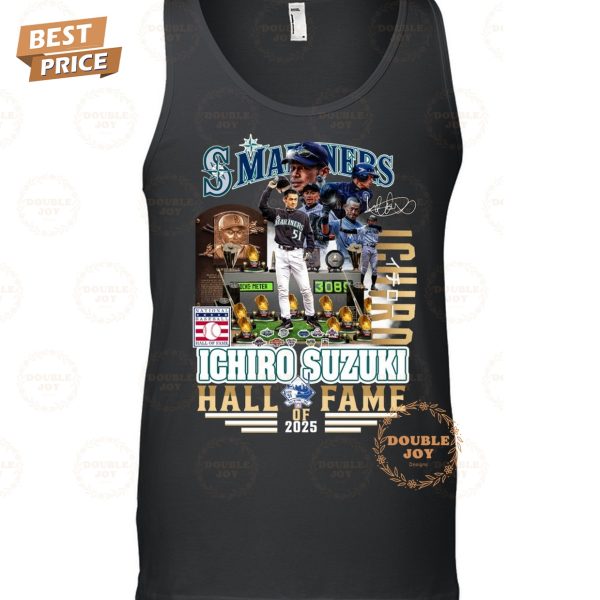 Ichiro Suzuki X Seattle Mariners MLB Hall Of Fame 2025 T-Shirt