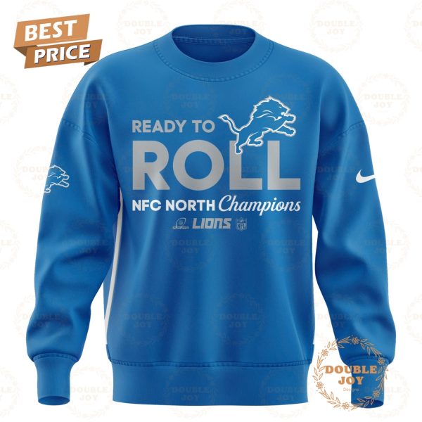 NFL Detroit Lions Ready To Roll NFC North Division Champions Back To Back Hoodie – Blue