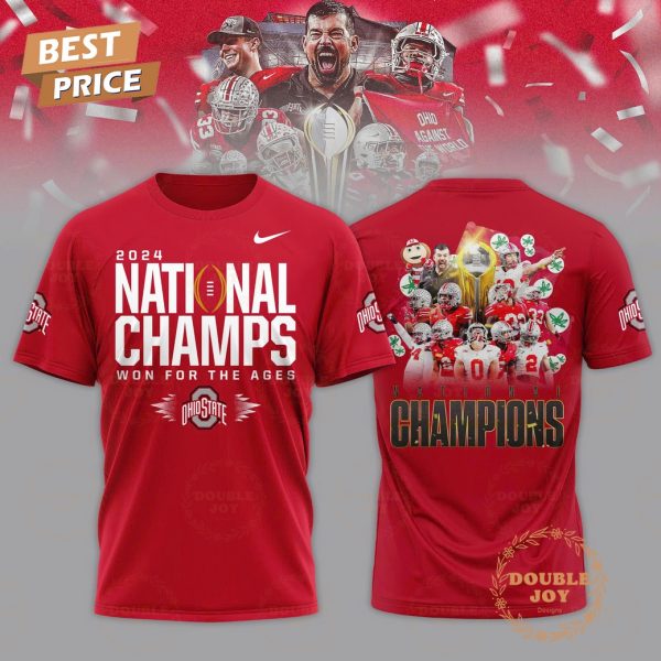 National Champions Won For The Ages Ohio State Buckeyes NCAA 2024 T-Shirt, Hoodie