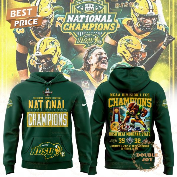 NCAA Division I FCS Champions NCAA North Dakota State Bison Beat Montana State Hoodie