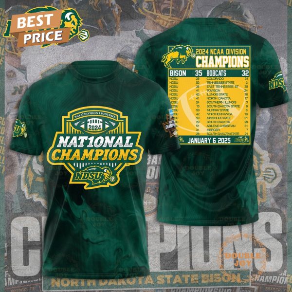 NCAA North Dakota State Bison 2024 Nat10nal Champions T-Shirt, Hoodie