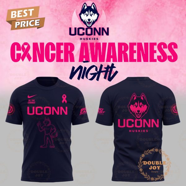 NCAA UConn Huskies Cancer Awareness Night T-Shirt, Hoodie – Blue