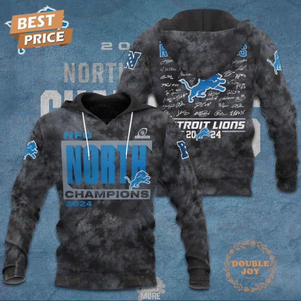 NFL Detroit Lions NFC North Champions 2024 All Right – All Heart – All Us – All Grit Road Warriors Hoodie