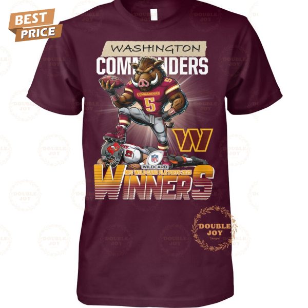 NFL Washington Commanders NFC Wild Card Playoffs 2025 T-Shirt